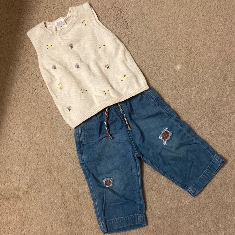 EUC Zara outfit for 18m to 3 yo